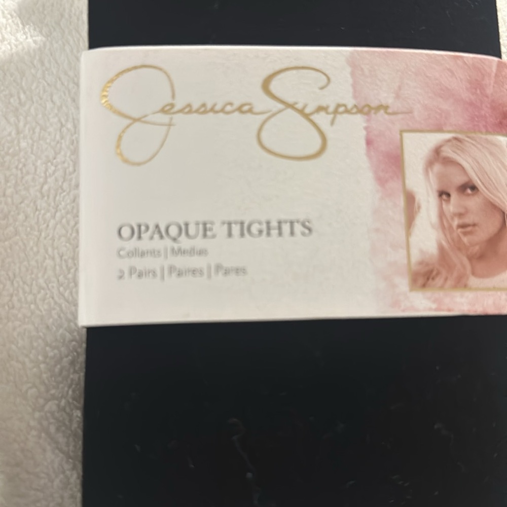Jessica Simpson Opaque Tights - 2 Pairs - Picture 3 of 12